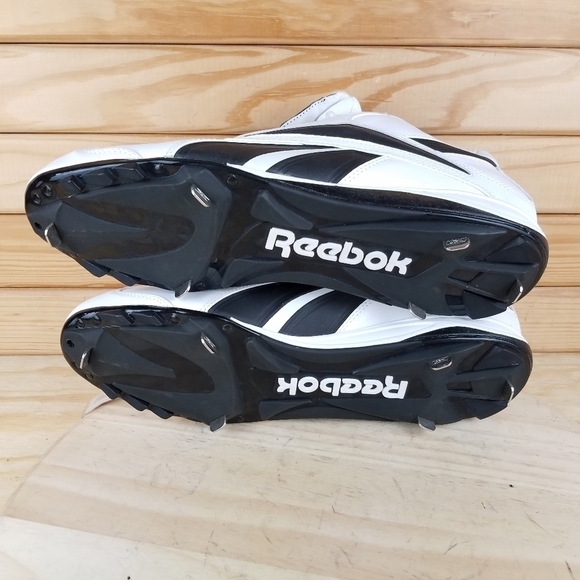 NEW Reebok Leather Baseball Metal Cleats Shoes MLB Authentic Lace-up  RB 410 KTS - Picture 4 of 12